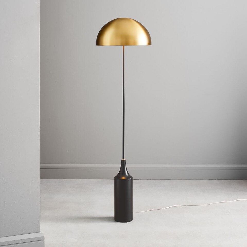Hudson Steel Shade Floor Lamp (145 cm) West Elm Australia